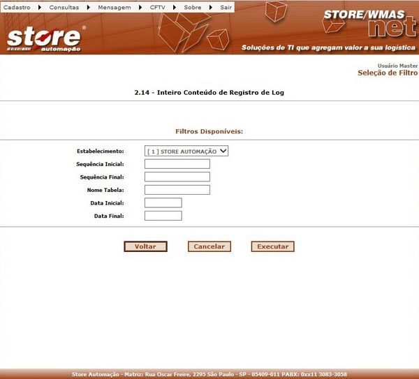 2.14 - INTEIRO CONTEÚDO DE REGISTRO DE LOG